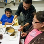 Table side service at the Chef's Table