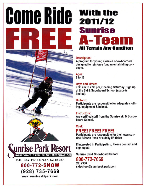 Sunrise A-Team flyer 2012